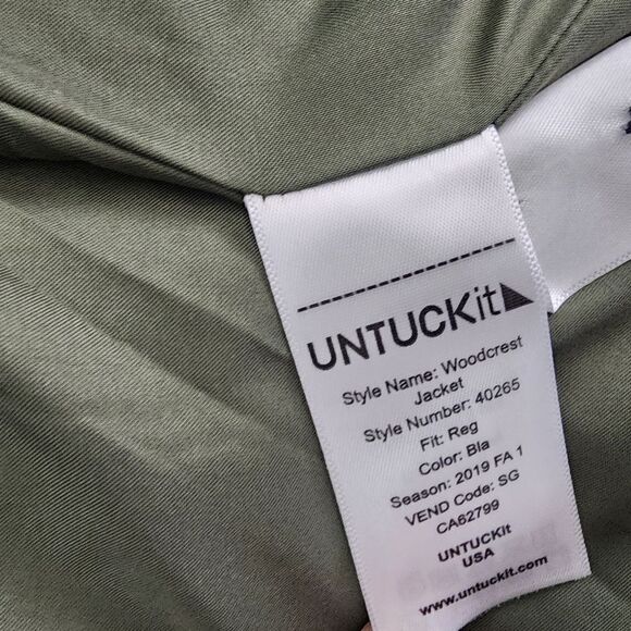 Untuckit Woodcrest XXL quilted Jacket zip up button down side pockets - Picture 2 of 11